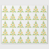 Papier Cadeau Arbre de Noël de Viking le Valhöll (Plat)