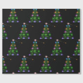 Papier Cadeau Arbre de Noël décoratif (Plat)