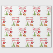 Papier Cadeau Arbre de Noël décoratif (Plat)