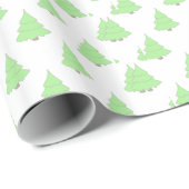 Papier Cadeau Arbre de Noël décoratif (Coin rond)