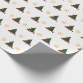 Papier Cadeau Arbre de Noël décoré (Coin)