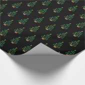 Papier Cadeau Arbre de Noël du joueur de baseball (Coin)