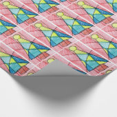 Papier Cadeau Arbre de Noël en verre souillé (Coin)