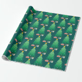 Papier Cadeau Arbre de Noël et cadeaux Graphique de Whimsical (Déroulé)