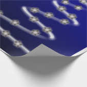 Papier Cadeau Arbre de Noël et étoiles - (Coin)