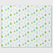 Papier Cadeau Arbre de Noël et Flèches de neige Moderne Noël (Plat)