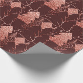 Papier Cadeau Arbre de Noël Fraicheur Parties scintillant glace  (Coin)