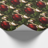 Papier Cadeau Arbre de Noël I Vacances Plutôt vert et rouge (Coin)