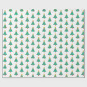 papier cadeau arbre de Noël joyeux (Plat)