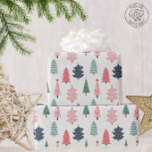 Papier Cadeau Arbre de Noël Joyeux