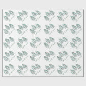 Papier Cadeau Arbre de Noël - Laisse neiger (Plat)