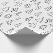 Papier Cadeau Arbre de Noël minimaliste (Coin)