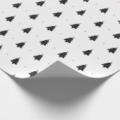 Papier Cadeau Arbre de Noël minimaliste moderne (Coin)