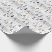 Papier Cadeau Arbre de Noël moderne (Coin)