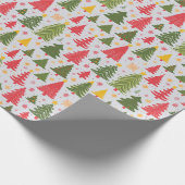 Papier Cadeau Arbre de Noël multicolore (Coin)