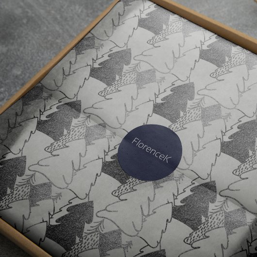 Papier Cadeau Arbre de Noël Neige blanche Parties scintillant gr