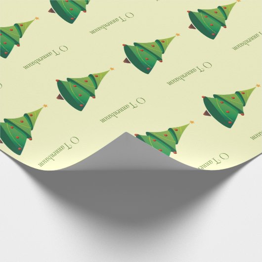 Papier Cadeau Arbre de Noël O Tannenbaum Motif papier à envelopp (Coin)