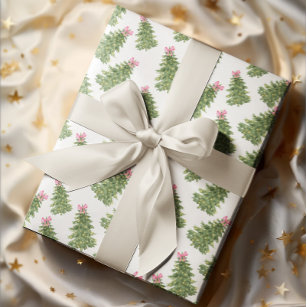 Papier Cadeau Arbre de Noël & Papier d'enveloppement de Noël Pin