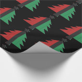 Papier Cadeau Arbre de Noël RBG UNIA afro-américain Kwanzaa (Coin)