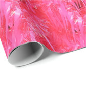 Papier Cadeau Arbre de Noël rose brillant (Coin rond)