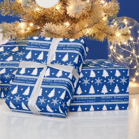 Papier Cadeau Arbre de Noël Snowflick Pick Your Color (Vacances)