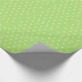 Papier Cadeau Arbre de Noël vert et blanc (Coin)