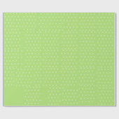 Papier Cadeau Arbre de Noël vert et blanc (Plat)