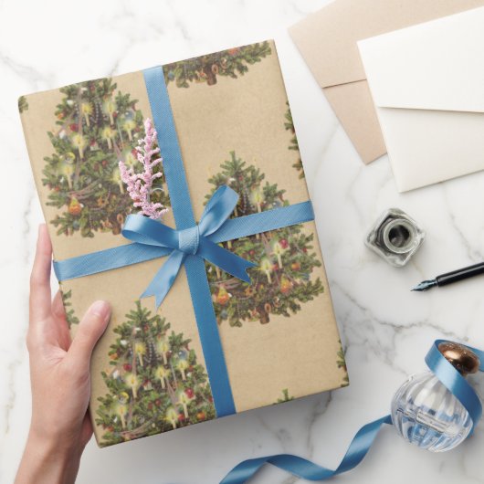 Papier Cadeau Arbre de Noël Vintage (Cadeaux)