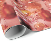 Papier Cadeau Arbre de Noël vintage Tinsel (Coin rond)