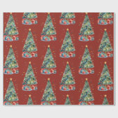 Papier Cadeau Arbre de Noël Waterton (Plat)