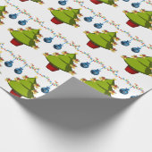 Papier Cadeau Arbre de papier d'emballage de Noël (Coin)