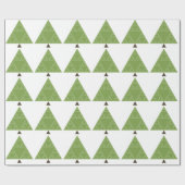 Papier Cadeau Arbre de triangle de Sierpinski (Plat)