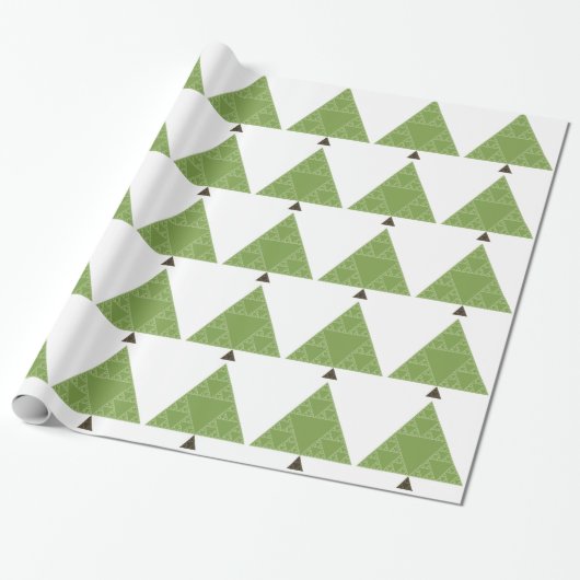 Papier Cadeau Arbre de triangle de Sierpinski (Déroulé)