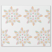 Papier Cadeau Arbre de Vie Mandala Pastel (Plat)