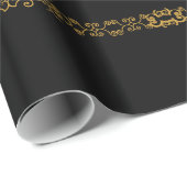 Papier Cadeau Arbre de vie Mehndi (henné) (Coin rond)