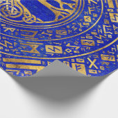 Papier Cadeau Arbre de vie - Yggdrasil - Lapis Lazuli (Coin)