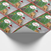 Papier Cadeau Arbre d'écureuil de Noël et de Noël (Coin)