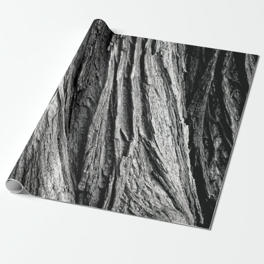 Papier Cadeau Arbre écorce tribus bois (Déroulé)