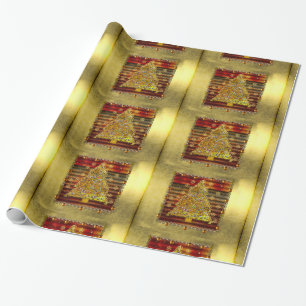 Papier Cadeau Arbre en métal de Noël