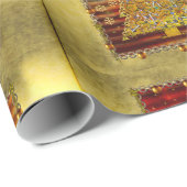 Papier Cadeau Arbre en métal de Noël (Coin rond)