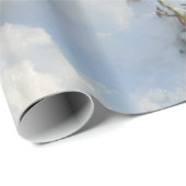 Papier Cadeau Arbre enterré par neige (Coin rond)