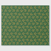 Papier Cadeau Arbre étoile minimaliste (Plat)