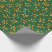 Papier Cadeau Arbre étoile minimaliste (Coin)