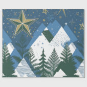 Papier Cadeau Arbre forestier moderne Abstrait (Plat)