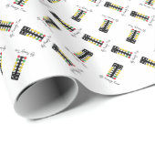 Papier Cadeau Arbre généalogique - emballage d'entrave (Coin rond)