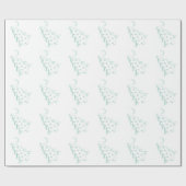 Papier Cadeau Arbre macabre de Noël (Plat)