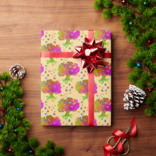 Papier Cadeau Arbre Oiseaux soleil