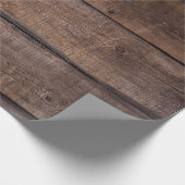 Papier Cadeau Arbre planches arrière - plan rustique (Coin)