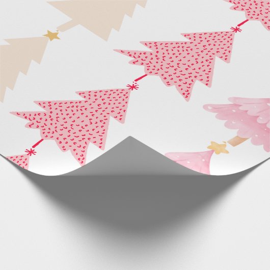 Papier Cadeau Arbre rose (Coin)