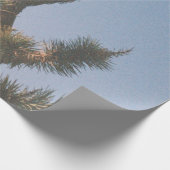 PAPIER CADEAU ARBRE VERT ET BROWN SOUS LE CIEL BLEU (Coin)